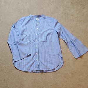 Ann Taylor LOFT Pinstripe Blouse